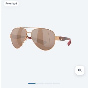 Costa shiny blush gold sunglasses